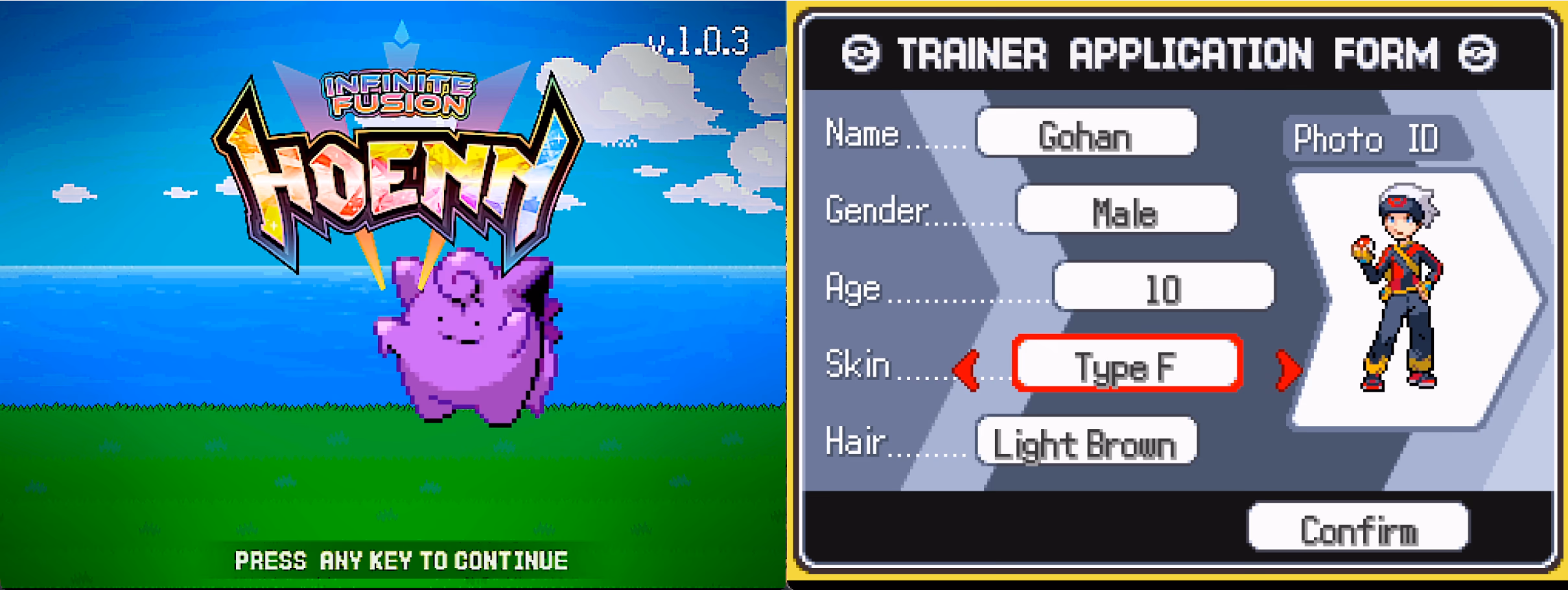 Pokémon Infinite Fusion 2 Hoenn (RPGXP) Gameplay Screenshot 1 - Gohan's Tips
