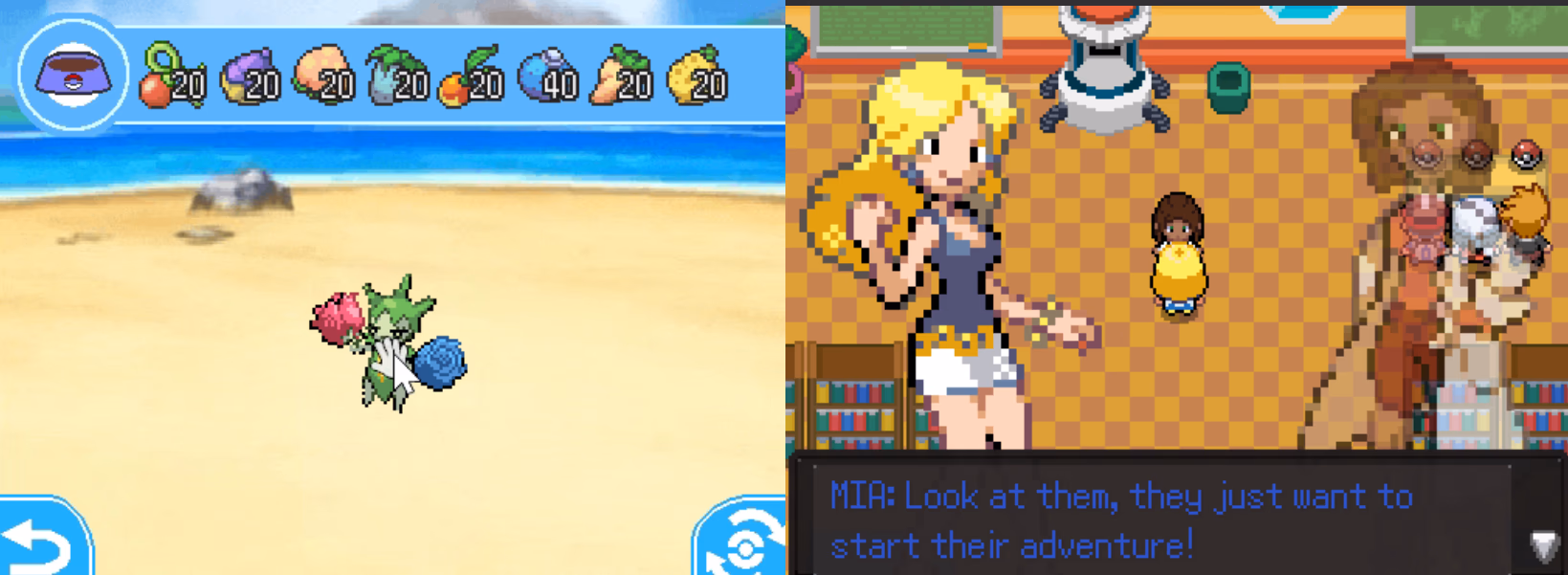 Pokémon Memories (RPGXP) Gameplay Screenshot 5 - Gohan's Tips