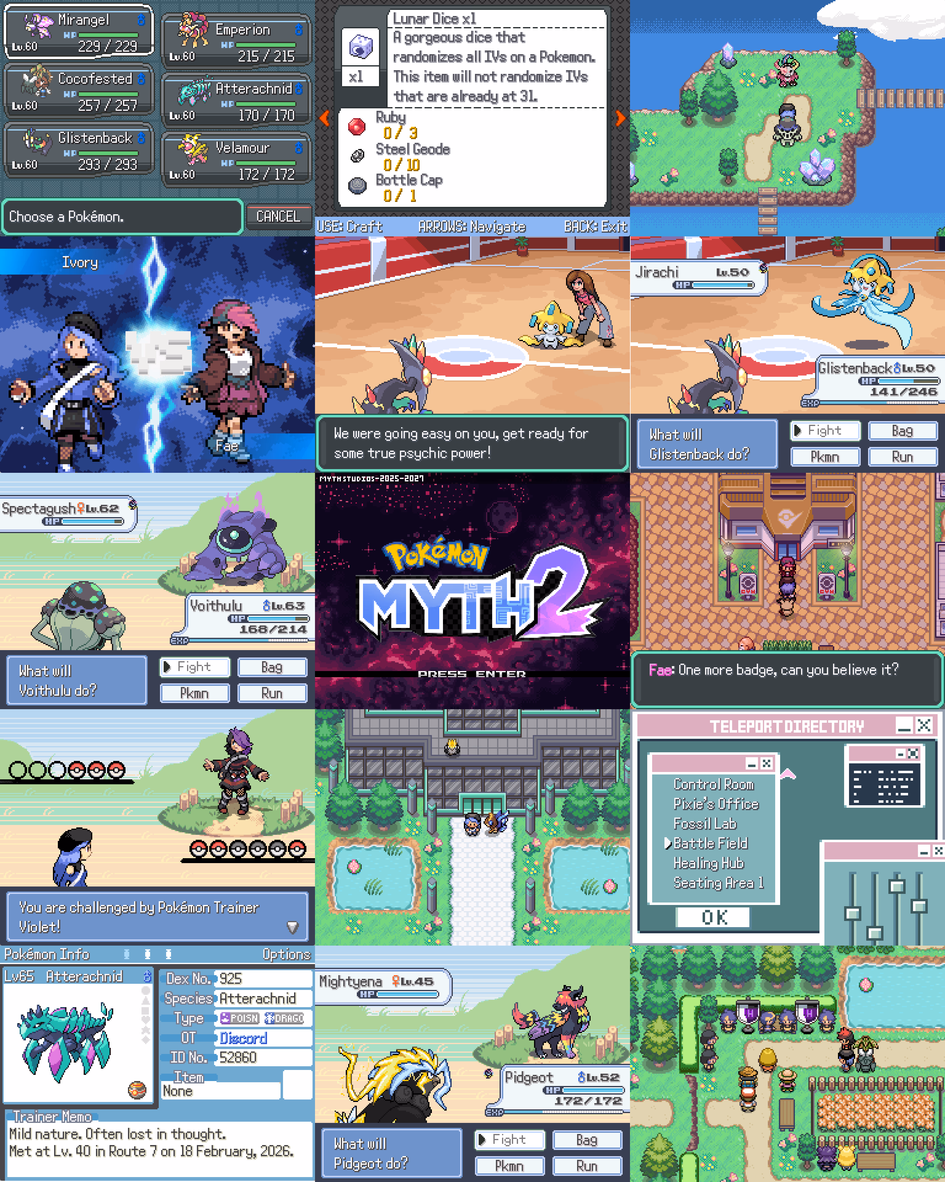 Pokémon Myth 2 (RPGXP) Gameplay Screenshot 2 - Gohan's Tips