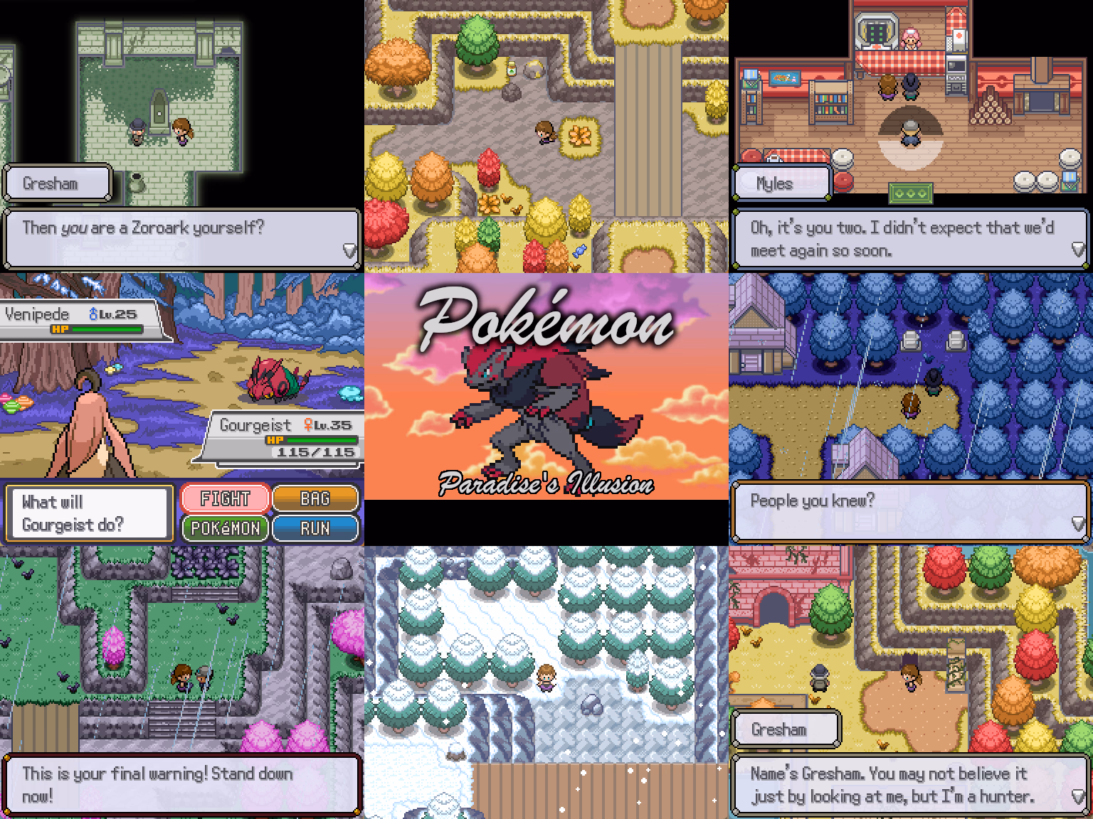 Pokémon Paradise's Illusion (RPGXP) Gameplay Screenshot 1 - Gohan's Tips