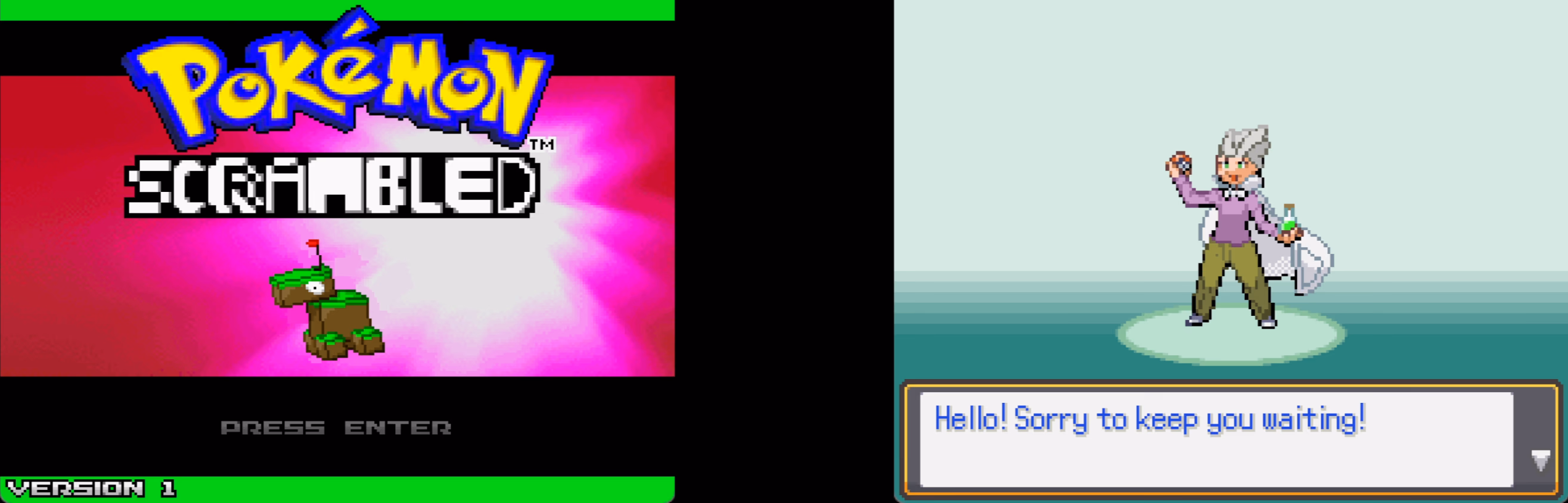Pokémon Scrambled (RPGXP) Gameplay Screenshot 1 - Gohan's Tips