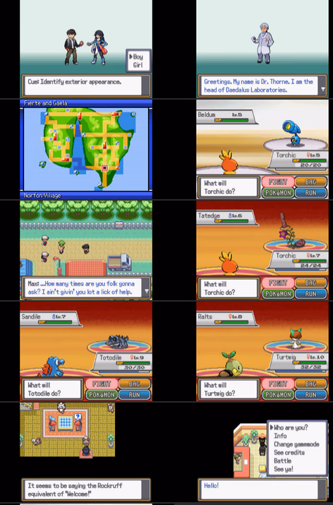 Pokémon Starrise (RPGXP) Gameplay Screenshot 1 - Gohan's Tips