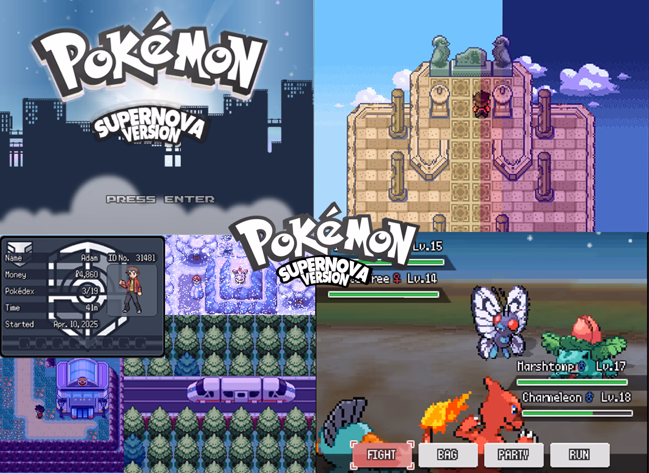 Pokémon Supernova (RPGXP) Gameplay Screenshot 1 - Gohan's Tips