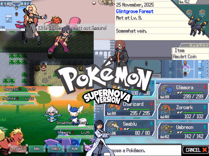 Pokémon Supernova (RPGXP) Gameplay Screenshot 2 - Gohan's Tips