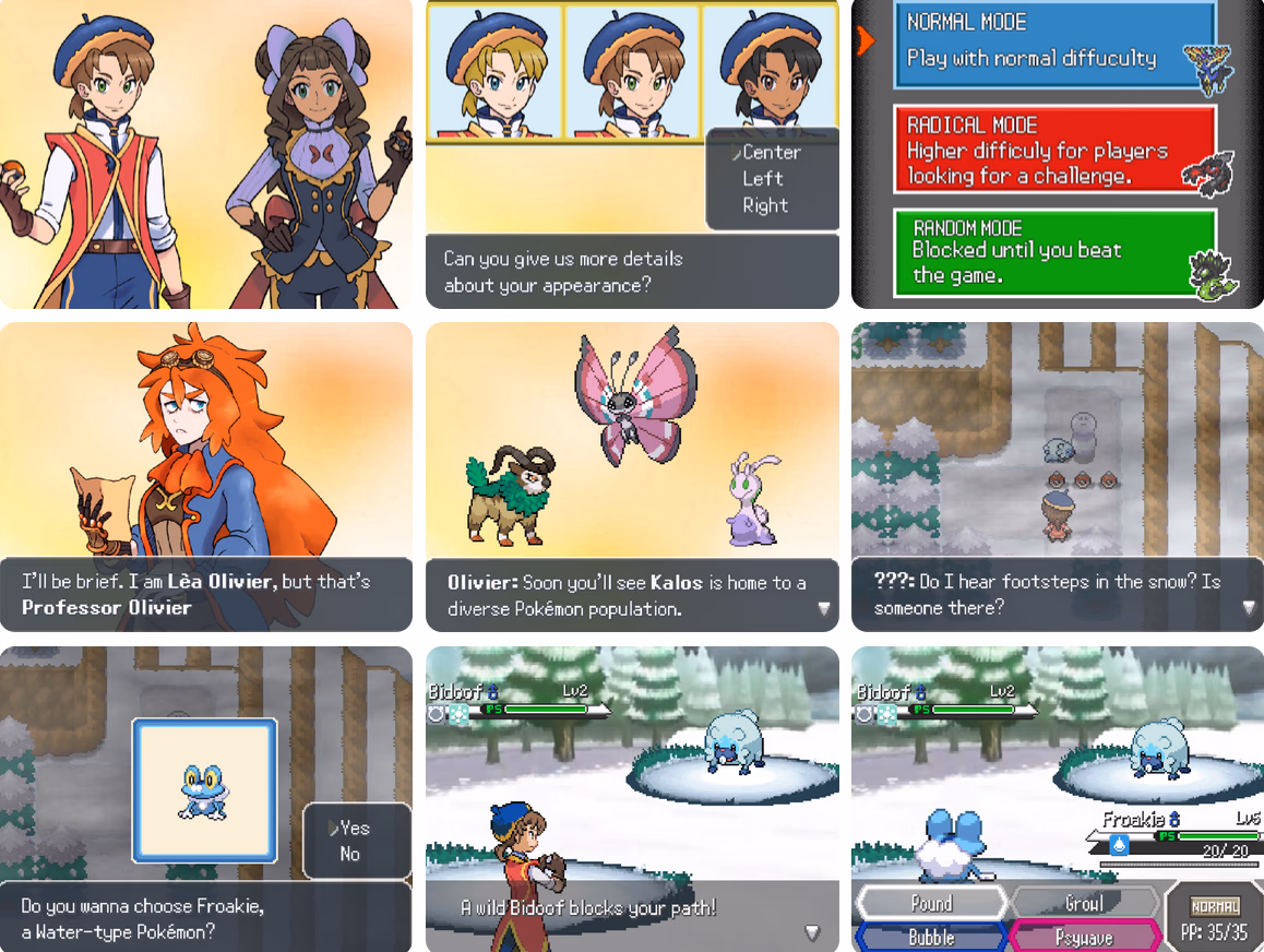 Pokémon Z English (RPGXP) Gameplay Screenshot 1 - Gohan's Tips