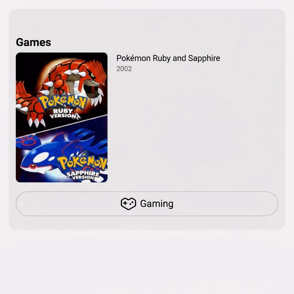 YouTube description showing which ROM is needed. Look for the Games section